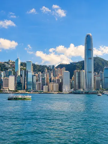 Hong Kong skyline across Victoria Harbour
